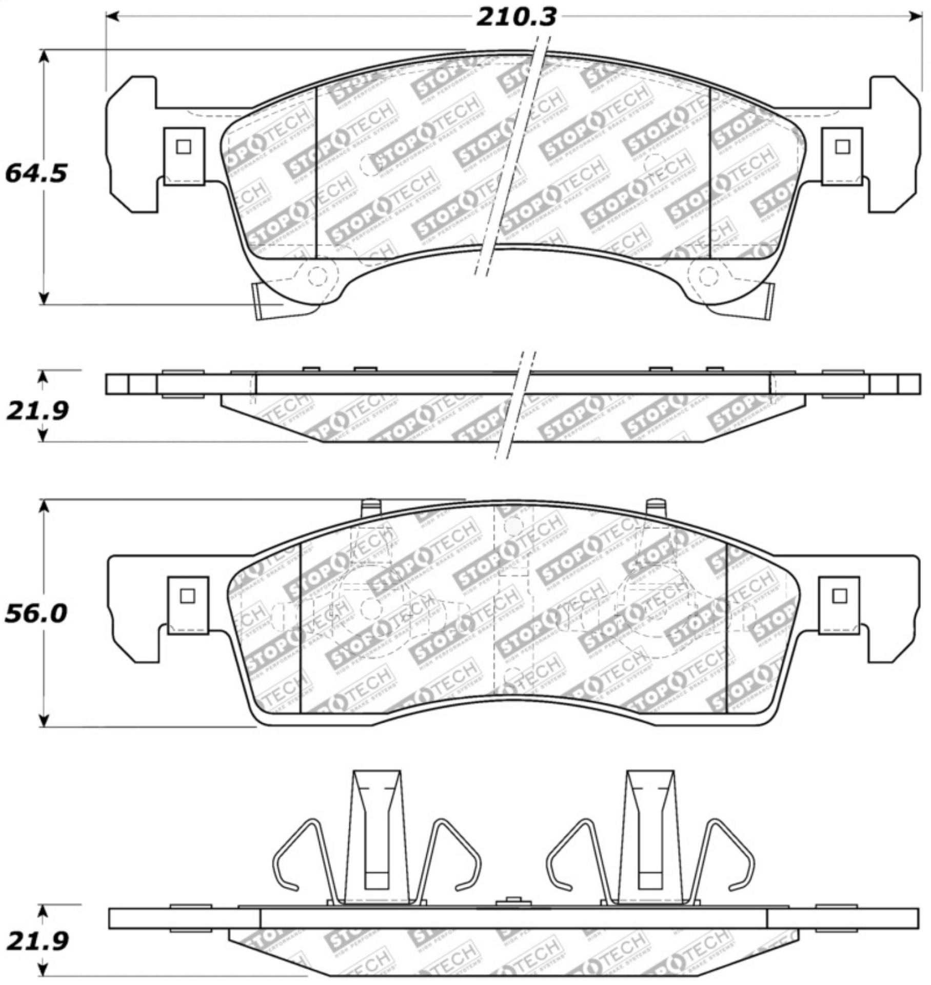 Picture of StopTech Street Select Brake Pads - Rear