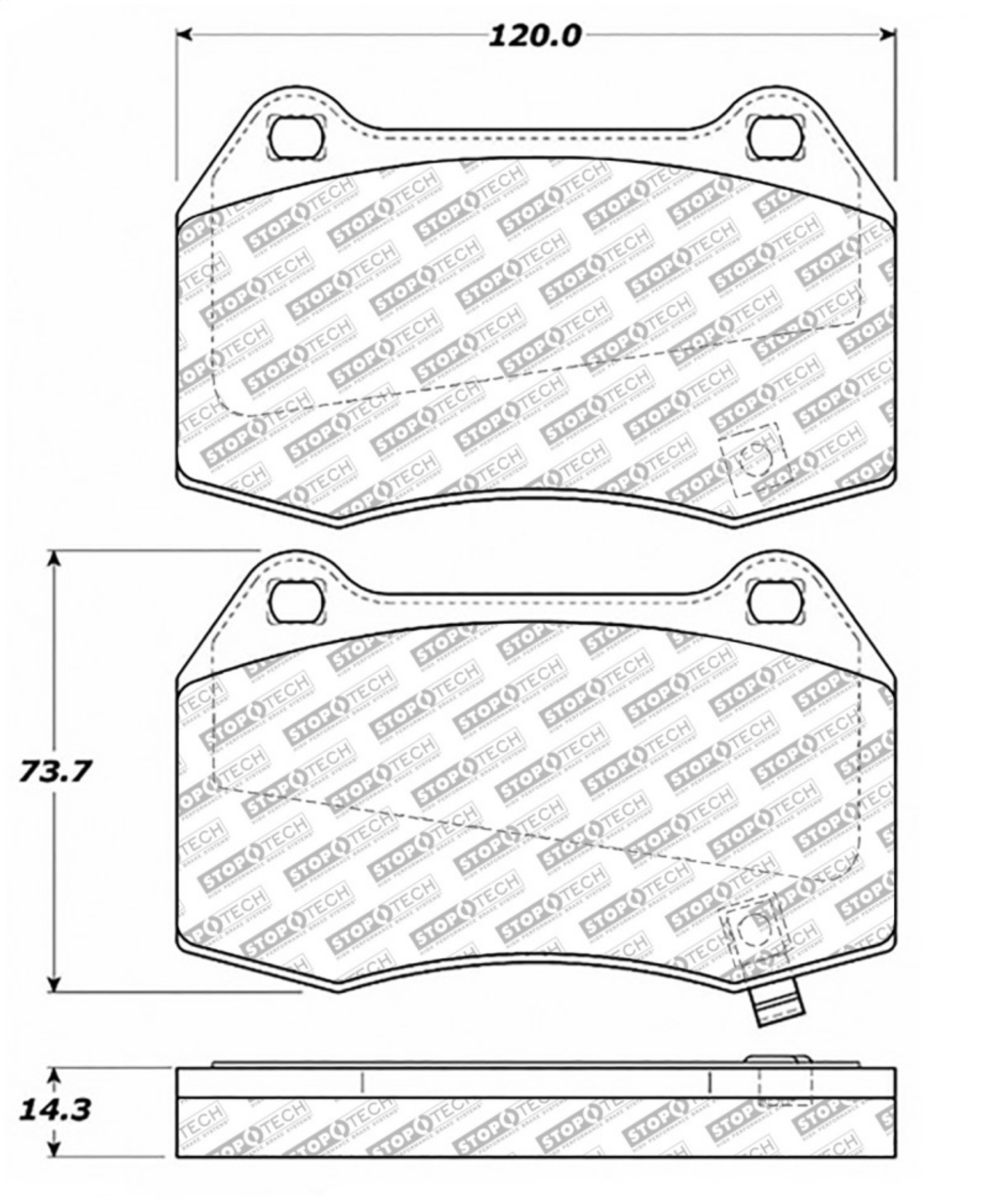 Picture of StopTech Street Select Brake Pads - Rear