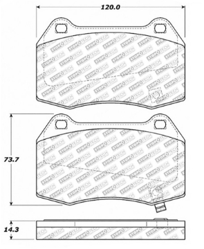 Picture of StopTech Street Select Brake Pads - Rear