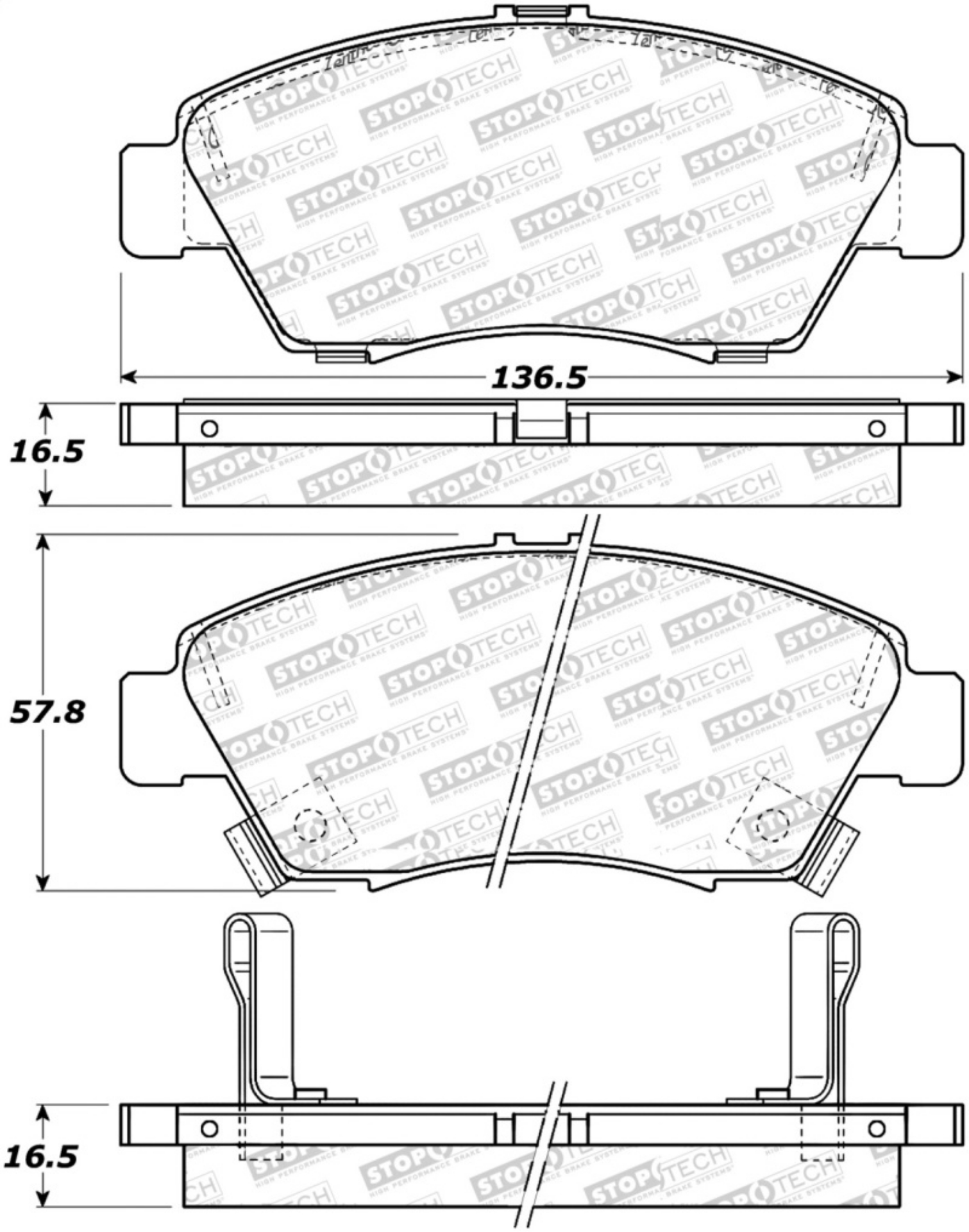 Picture of StopTech Street Select Brake Pads - Rear