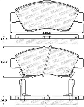 Picture of StopTech Street Select Brake Pads - Rear