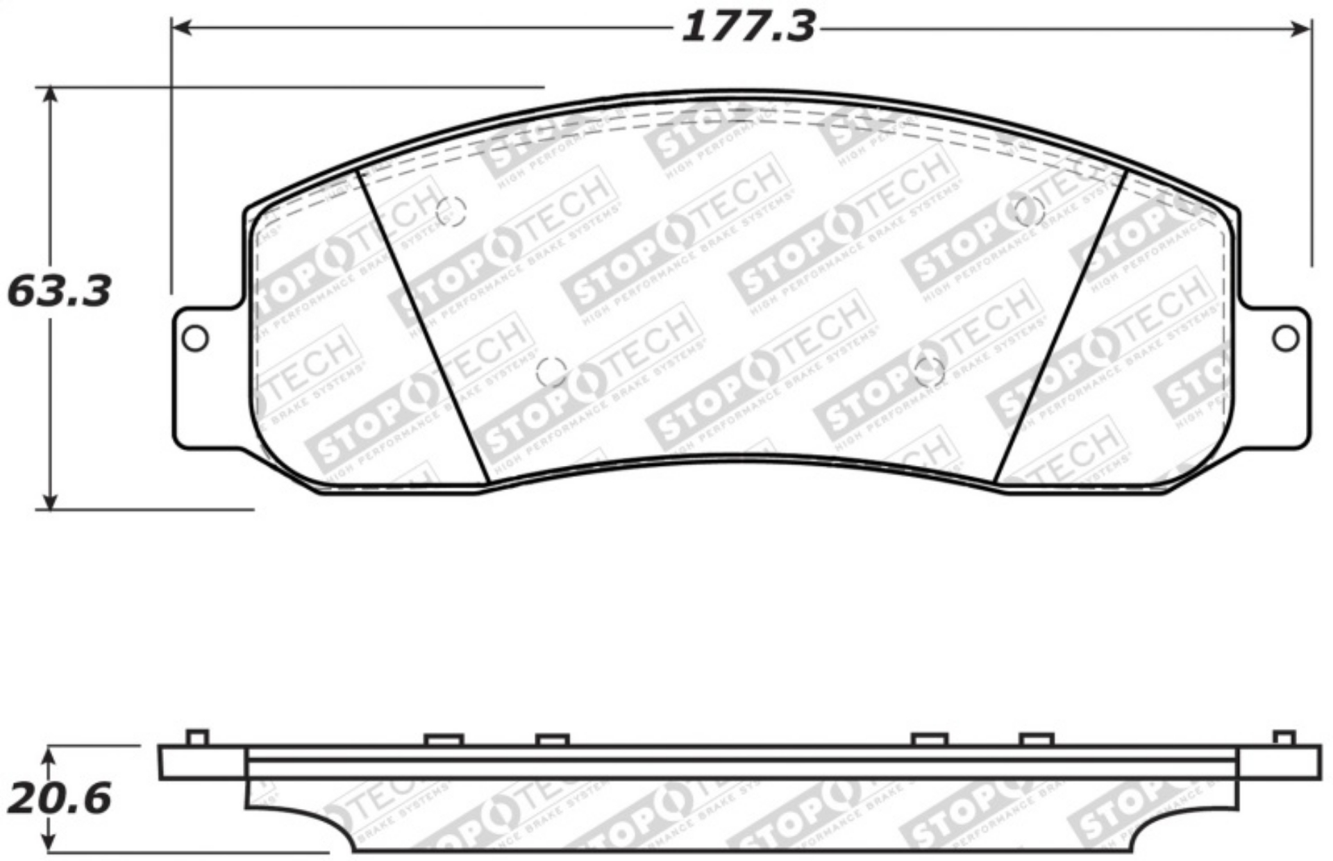 Picture of StopTech Street Select Brake Pads - Rear