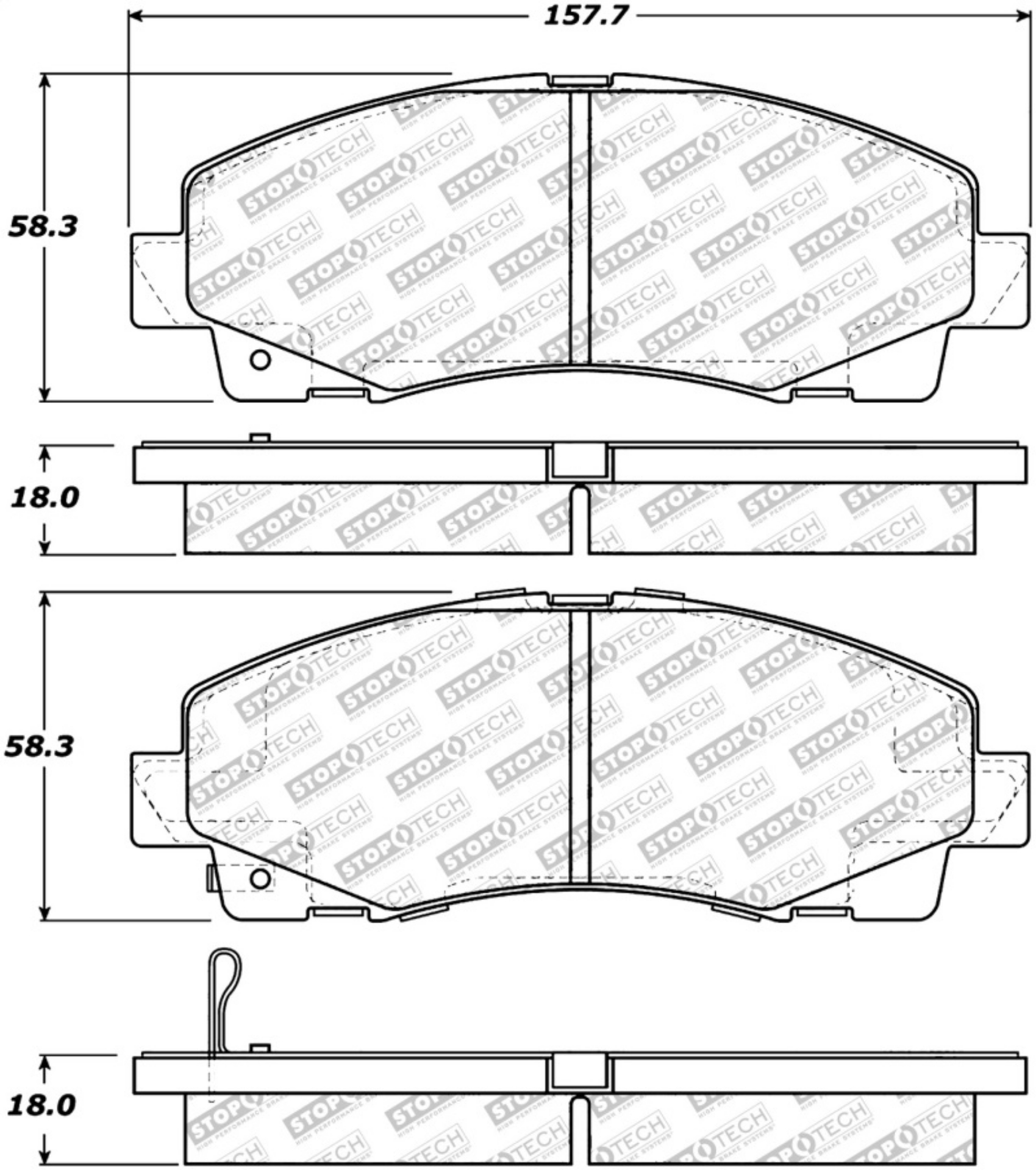 Picture of StopTech Street Select Brake Pads - Rear