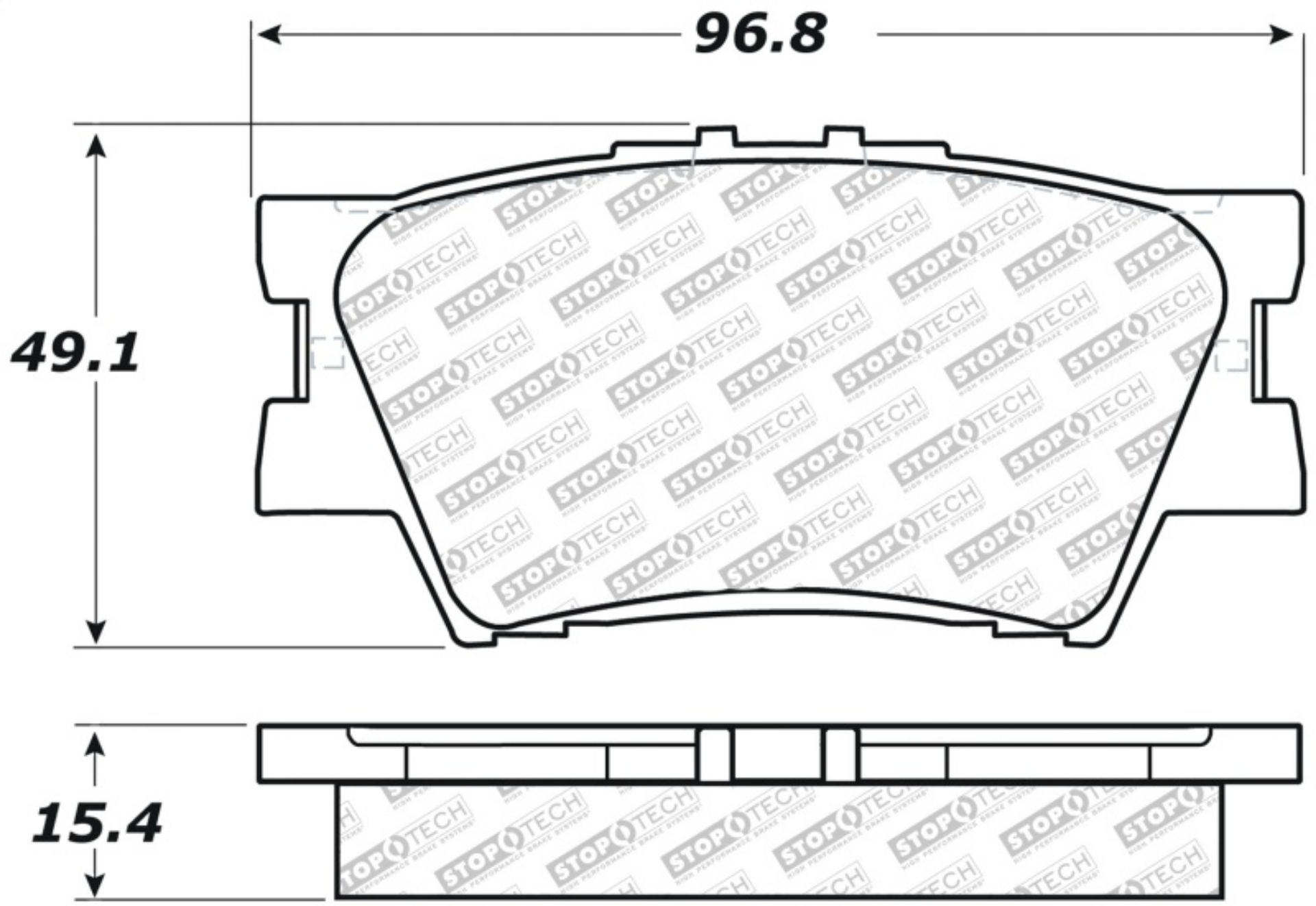 Picture of StopTech Street Select Brake Pads - Rear