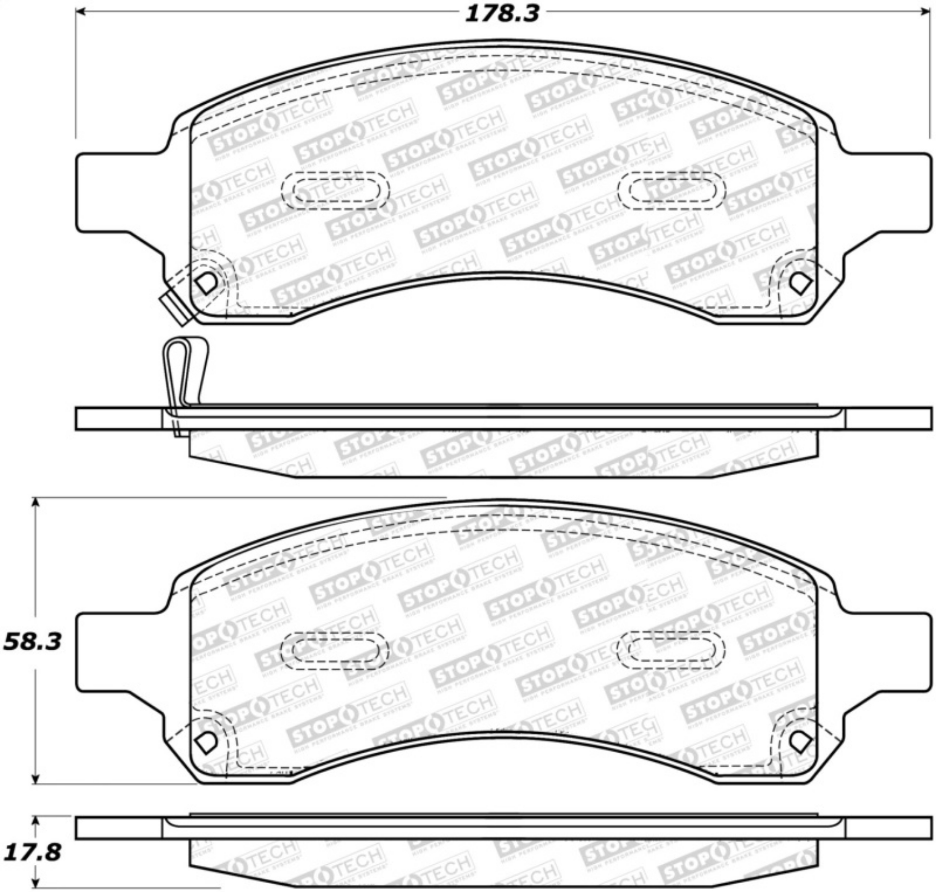 Picture of StopTech Street Select Brake Pads - Rear