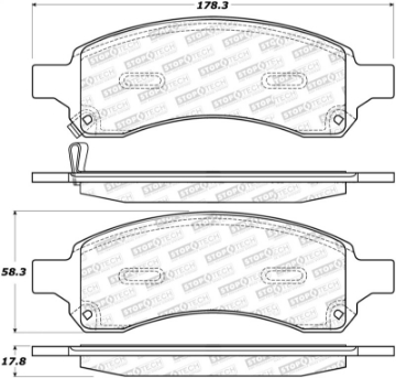 Picture of StopTech Street Select Brake Pads - Rear