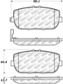 Picture of StopTech Street Select Brake Pads - Rear