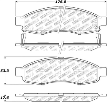 Picture of StopTech Street Select Brake Pads - Rear