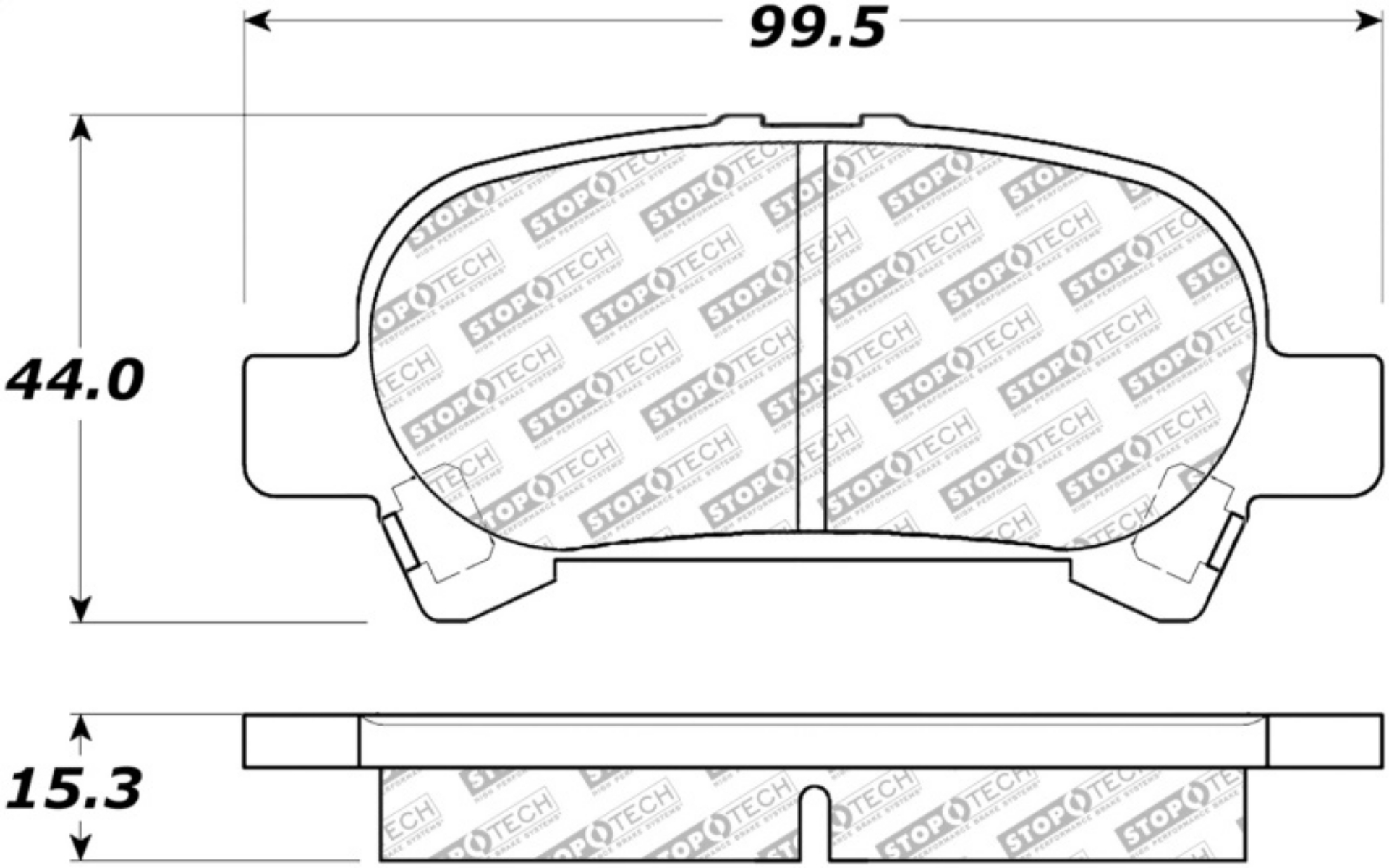 Picture of StopTech Street Select Brake Pads - Rear