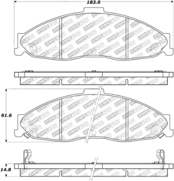 Picture of StopTech Street Select Brake Pads - Rear