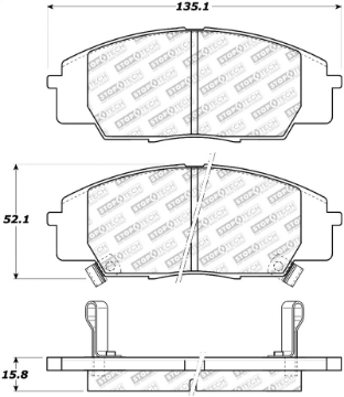 Picture of StopTech Street Select Brake Pads - Front