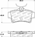 Picture of StopTech Street Select Brake Pads - Rear