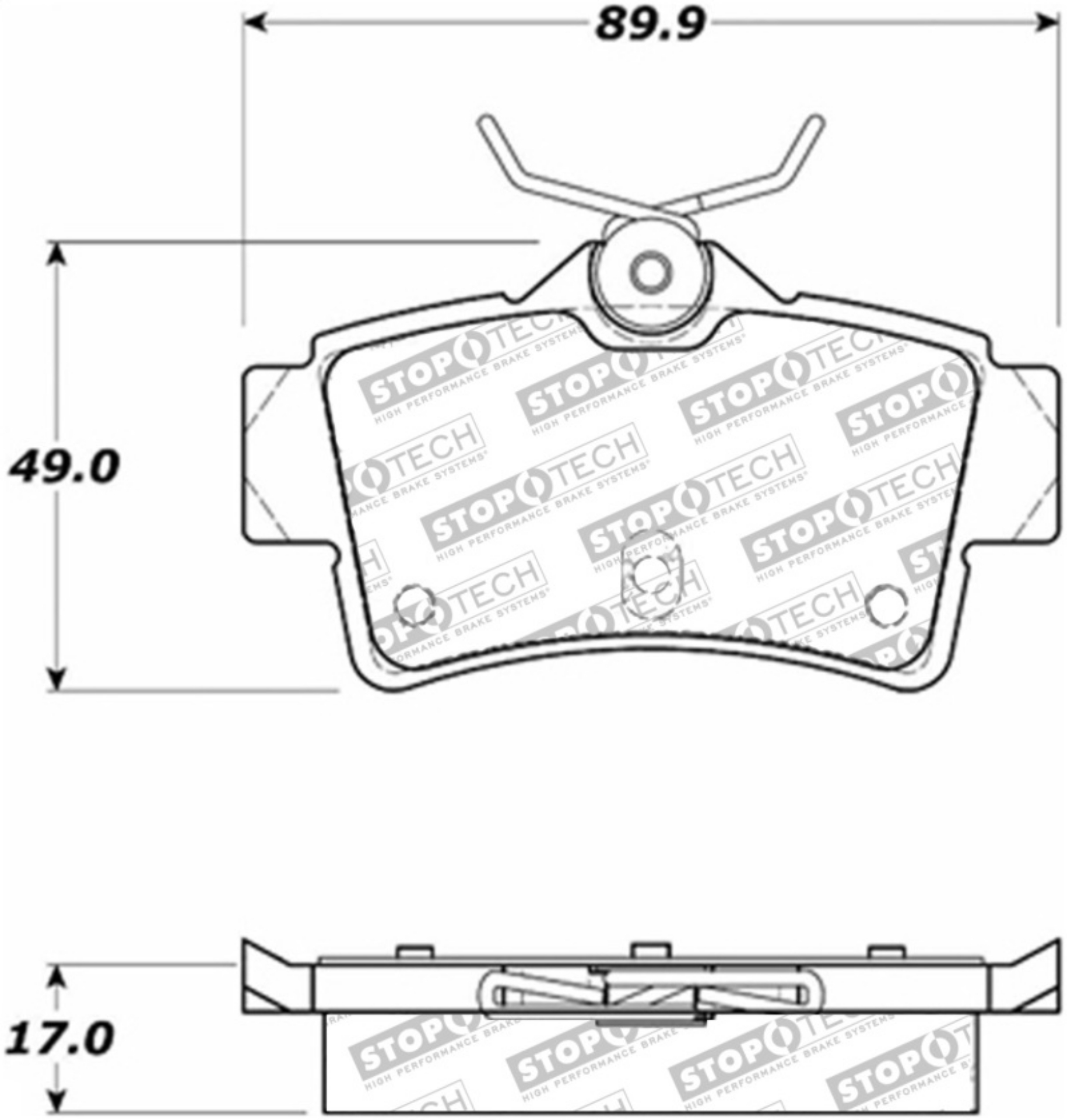 Picture of StopTech Street Select Brake Pads - Rear