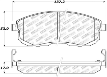 Picture of StopTech Street Select Brake Pads - Rear