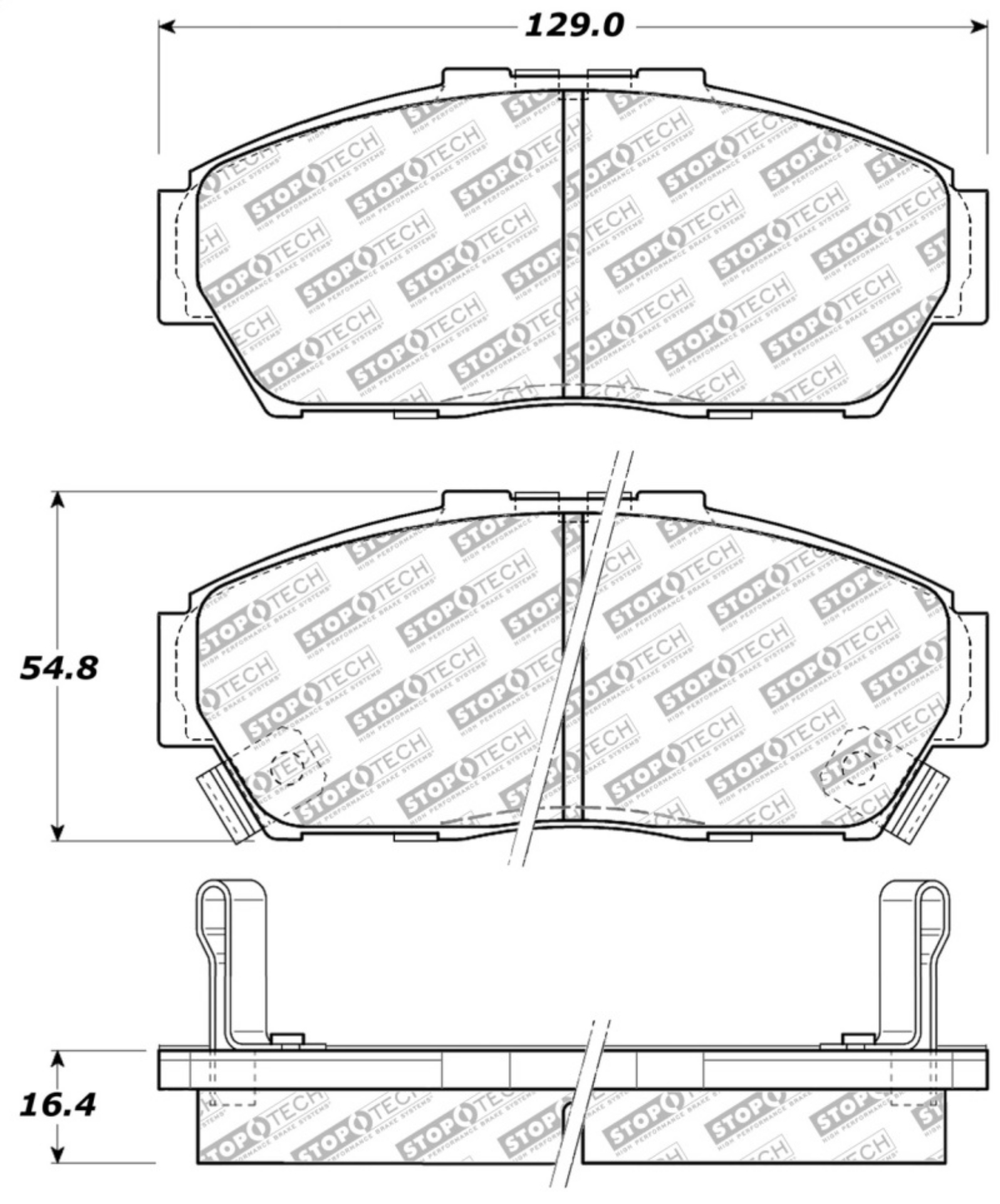 Picture of StopTech Street Select Brake Pads - Rear