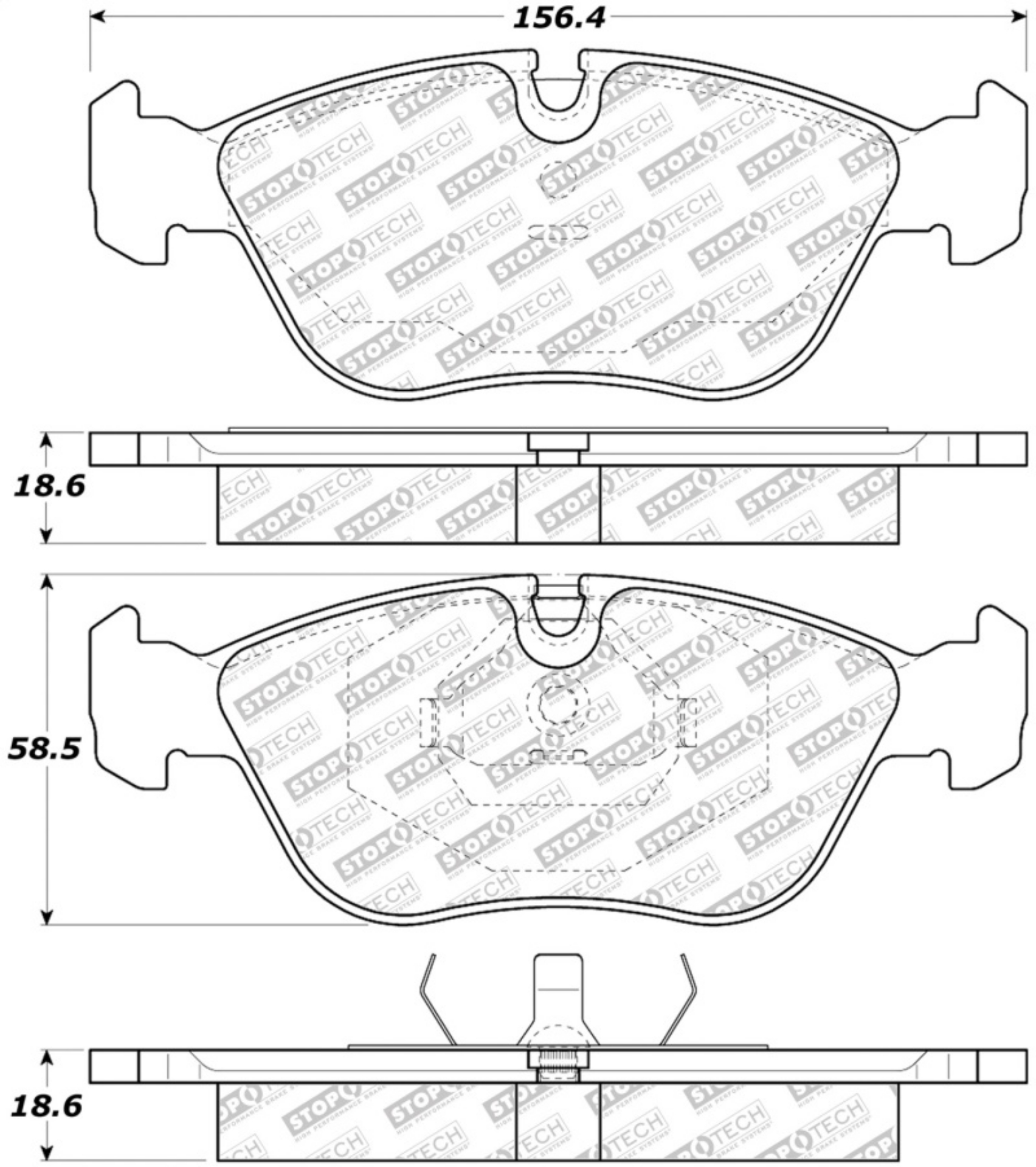 Picture of StopTech Street Select Brake Pads - Rear
