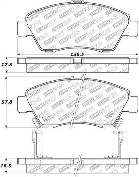 Picture of StopTech Street Select Brake Pads - Rear