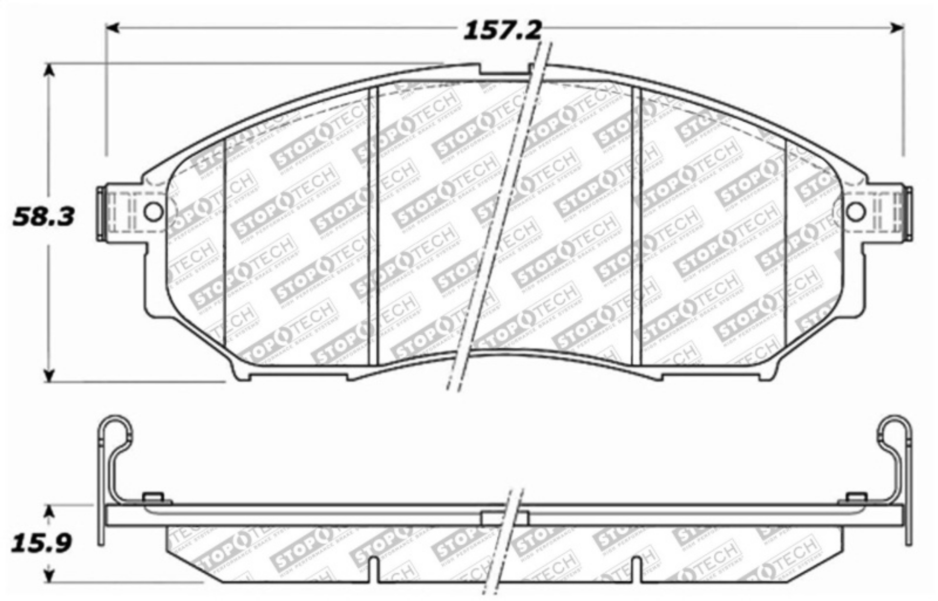 Picture of StopTech Street Select Brake Pads - Rear