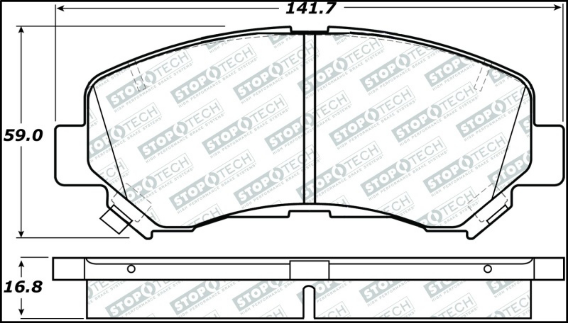 Picture of StopTech Street Select Brake Pads - Rear