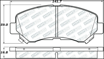 Picture of StopTech Street Select Brake Pads - Rear