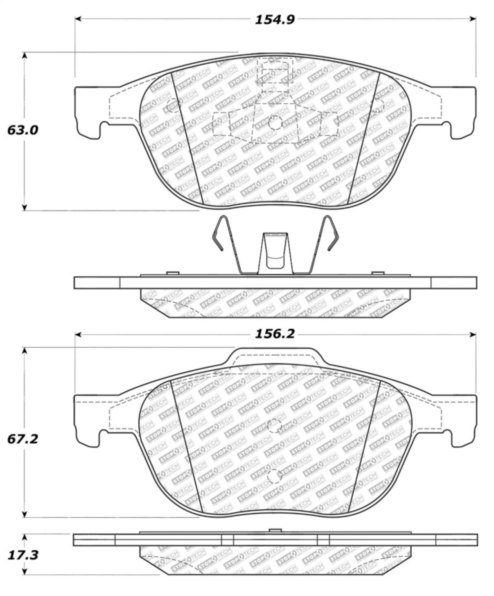 Picture of StopTech Street Select Brake Pads - Rear
