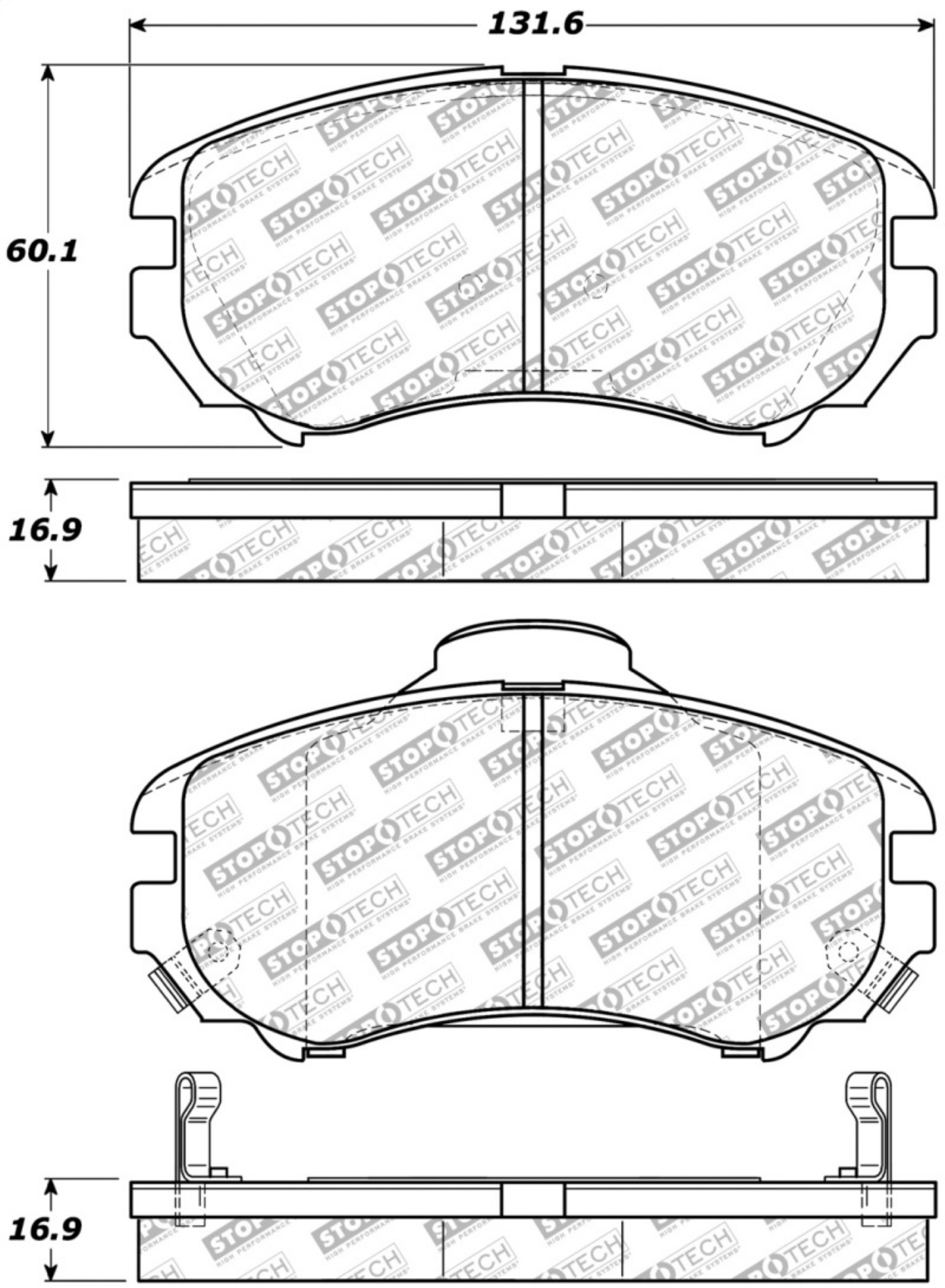 Picture of StopTech Street Select Brake Pads - Front