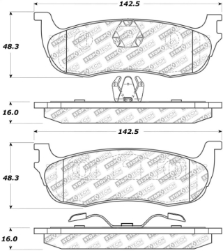 Picture of StopTech Street Select Brake Pads - Rear