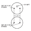 Picture of Firestone Ride-Rite Replacement Air Helper Spring For PN 6781 - 6782 - 6783 - 6784 W217606788