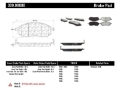 Picture of StopTech Performance 06-08 350Z w- Std Brakes - 06-08 Infiniti G35 Front Brake Pads