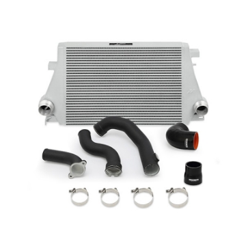 Picture of Mishimoto 2016+ Chevrolet Camaro 2-0T - 2013+ Cadillac ATS 2-0T Intercooler Kit - Wrinkle Black
