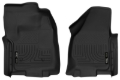 Picture of Husky Liners 12-16 Ford F-250-F-350 Standard Cab w-o Trans Case Shifter XAC Black Front Floor Liners