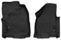 Picture of Husky Liners 12-16 Ford F-250-F-350 Standard Cab w-o Trans Case Shifter XAC Black Front Floor Liners