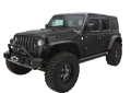 Picture of Bushwacker 2018+ Jeep Wrangler JL Unlimited Flat Style Flares 4pc - Black