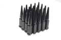 Picture of Wheel Mate Twisted Spiked Lug Nuts Set of 24 - Black M14x1-50