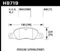 Picture of Hawk 2014 Porsche Cayman DTC-70 Front Race Brake Pads