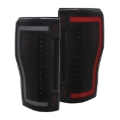 Picture of ANZO 2017+ Ford F-250 LED Taillights - Black-Smoke