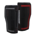 Picture of ANZO 2017+ Ford F-250 LED Taillights - Black-Smoke