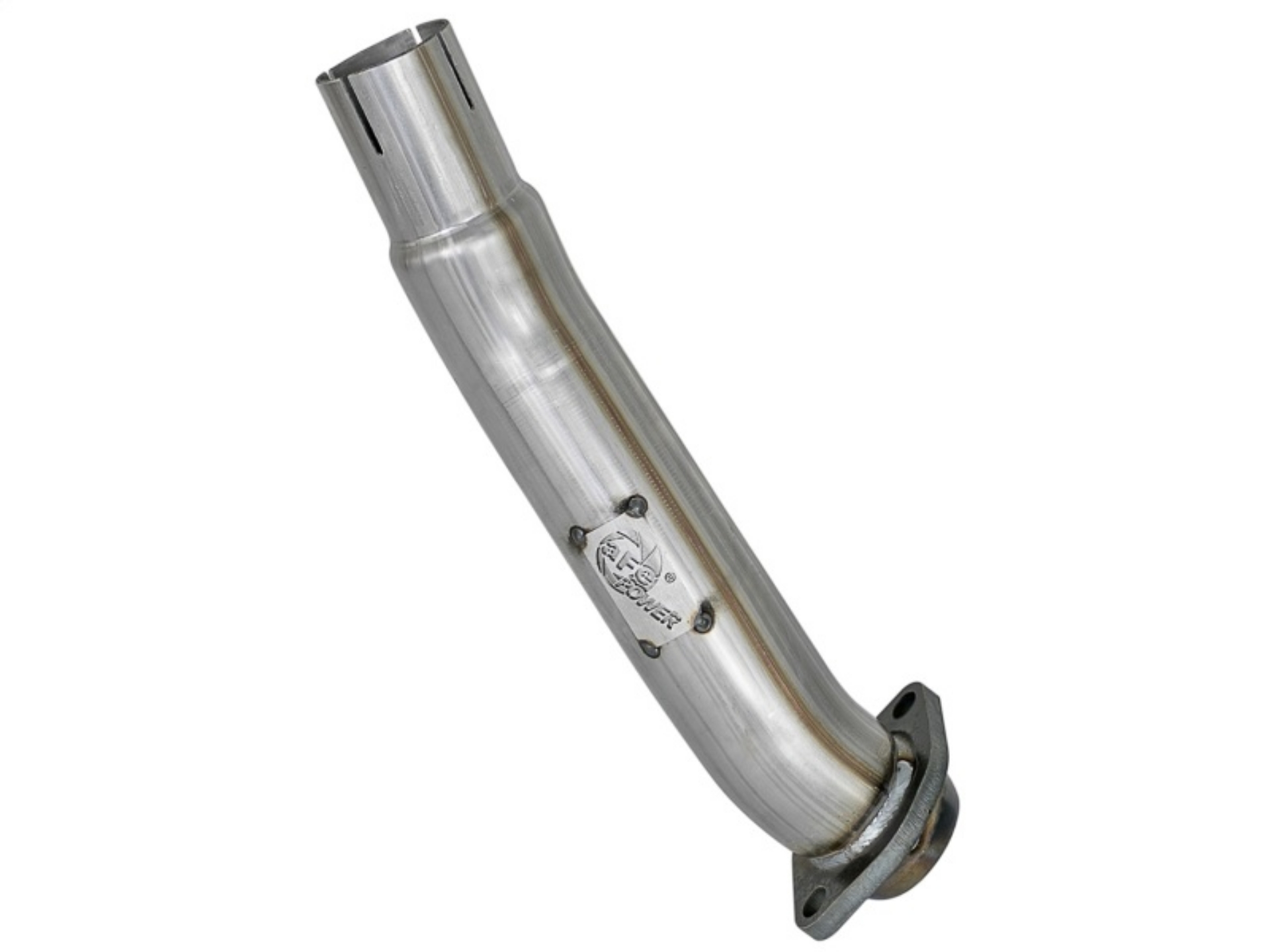 Picture of aFe Twisted Steel 2in Stainless Steel Loop Delete Down-Pipe 2018+ Jeep Wrangler JL V6 3-6L