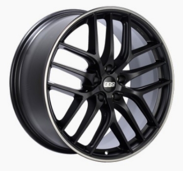Picture of BBS CC-R 19x9 5x120 ET48 Satin Black Polished Rim Protector Wheel -82mm PFS-Clip Required