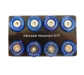 Picture of NRG M-Style Fender Washer Kit TI Series M6 Bolts For Metal TI Burn Wshr-Silver Screw - Set of 10