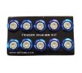 Picture of NRG Fender Washer Kit TI Series M6 Bolts-SS For Plastic Silver Washer-TI Burn Screw - Set of 10
