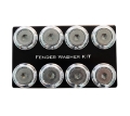 Picture of NRG Fender Washer Kit w-Color Matched M8 Bolt Rivets For Plastic Silver - Set of 8