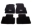 Picture of NRG Floor Mats - 92-95 Honda Civic 2DR EG6 Logo - 4pc