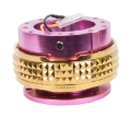 Picture of NRG Quick Release Kit - Pyramid Edition - Pink Body - Chrome Gold Pyramid Ring