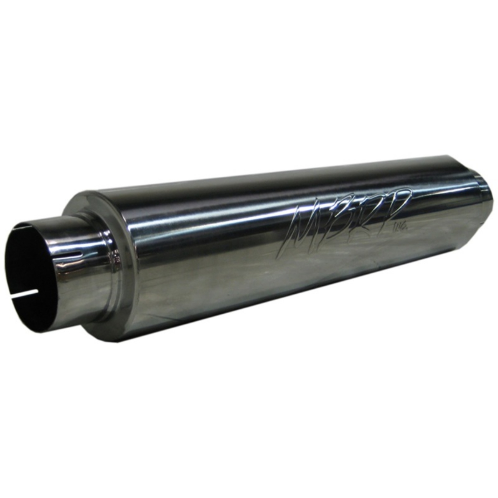 Picture of MBRP Replaces all 30 overall length mufflers Muffler 4 Inlet -Outlet 24 Body 30 Overall T409