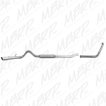 Picture of MBRP 2003-2007 Ford F-250-350 6-0L EC-CC Turbo Back Single Side Stock Cat