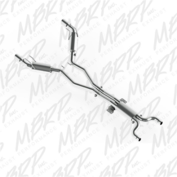 Picture of MBRP 2010 Chev Camaro V8 6-2L Automatic L99 3 Dual Cat Back Round Tips T409