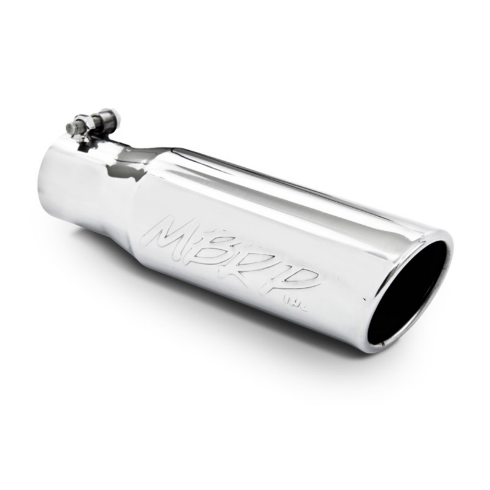 Picture of MBRP Universal Tip 3in O-D- Angled Rolled End 2 inlet 10 length
