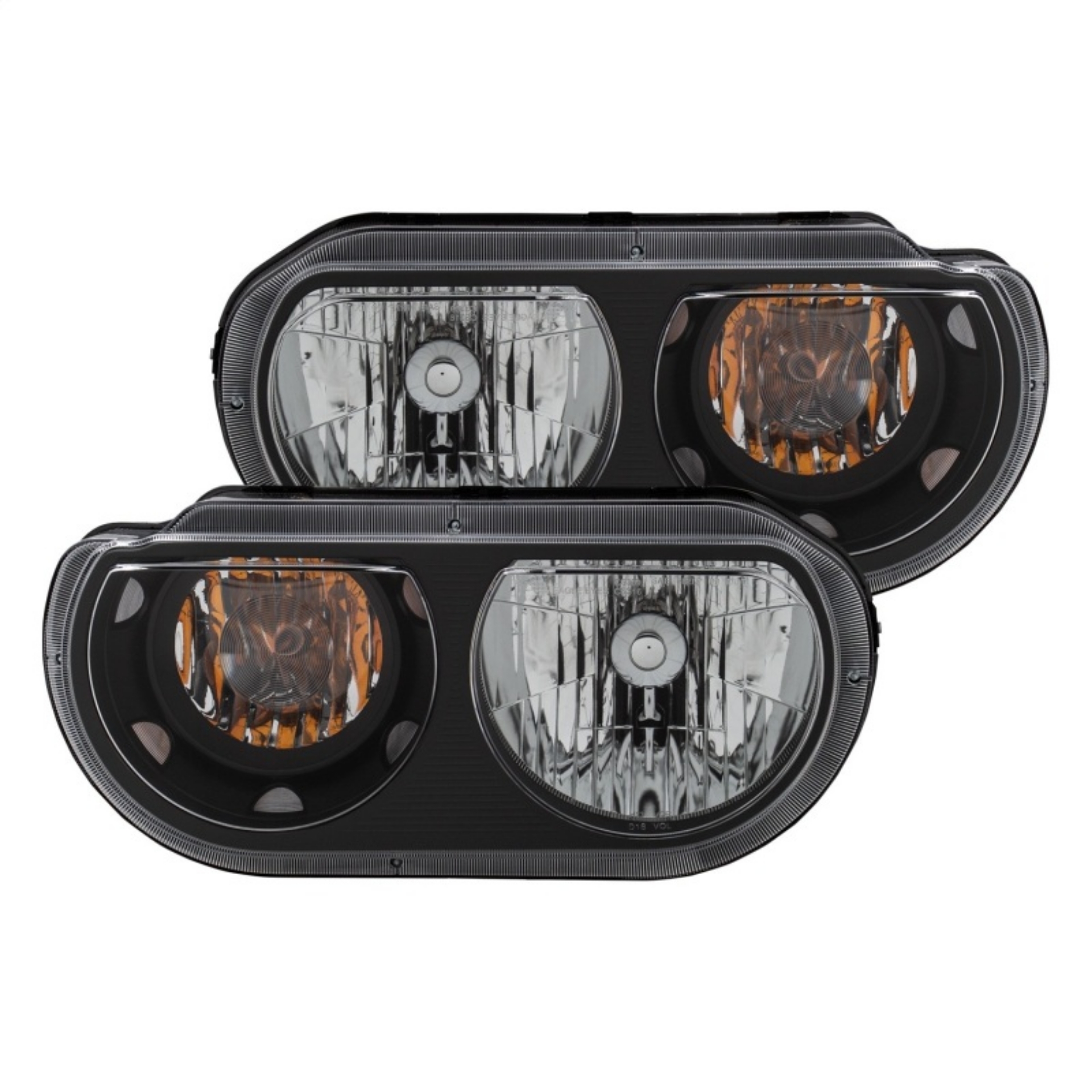 Picture of ANZO 2008-2014 Dodge Challenger Crystal Headlights Black