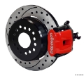 Picture of Wilwood Combination Parking Brake Rear Kit 12-19in Dia 0-81in Rotor Thickness - Red Drilled